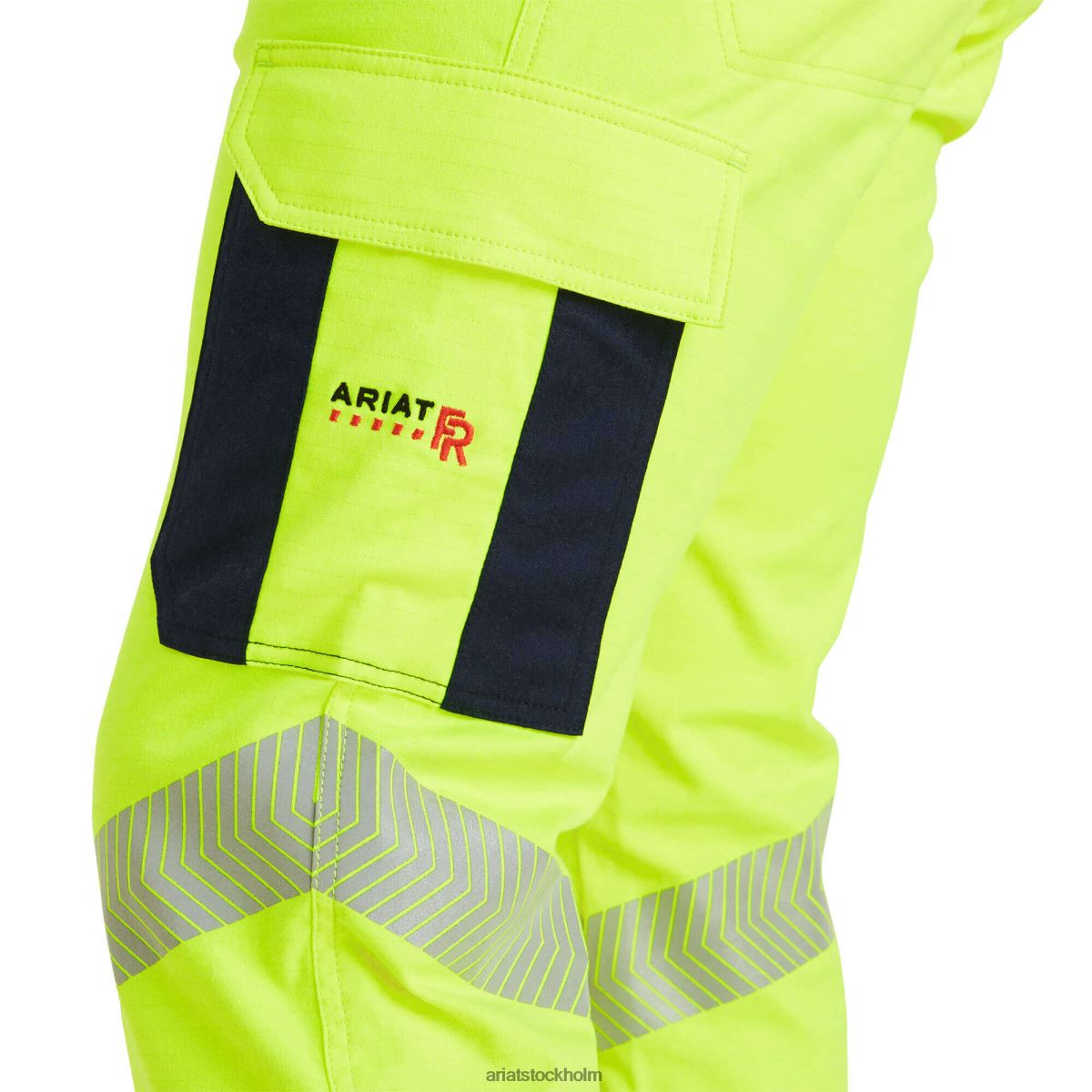 bottnar Ariat fr m7 slim duralight stretch ripstop rak byxa hej vis gul män F04841720