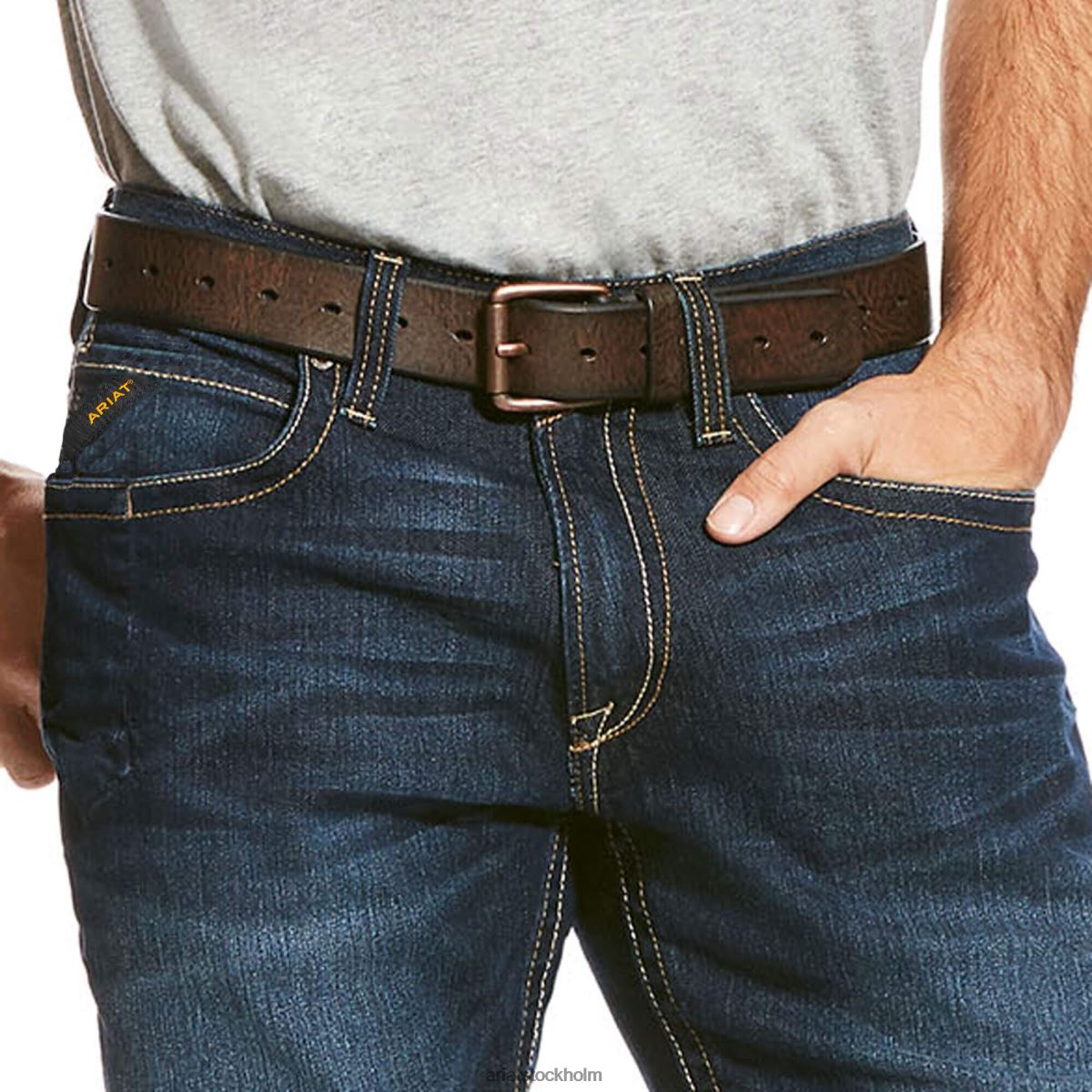 bottnar Ariat armeringsjärn m4 låg resp durastretch kant boot cut jean maritima män F0484517