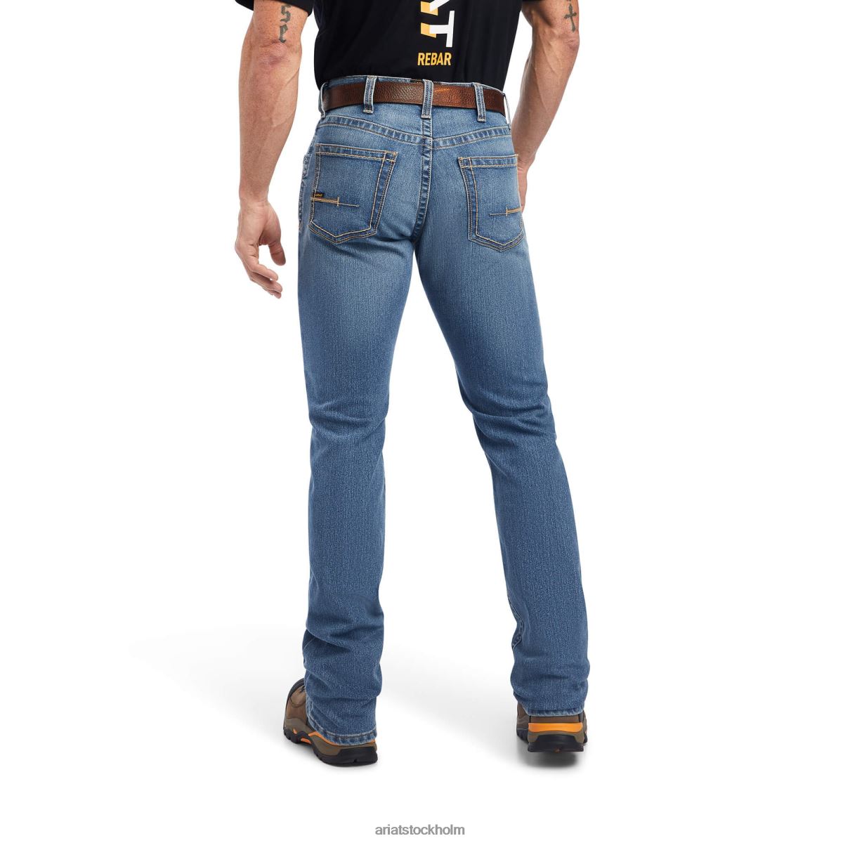 bottnar Ariat armeringsjärn m4 låg resp durastretch kant boot cut jean ventura män F0484516