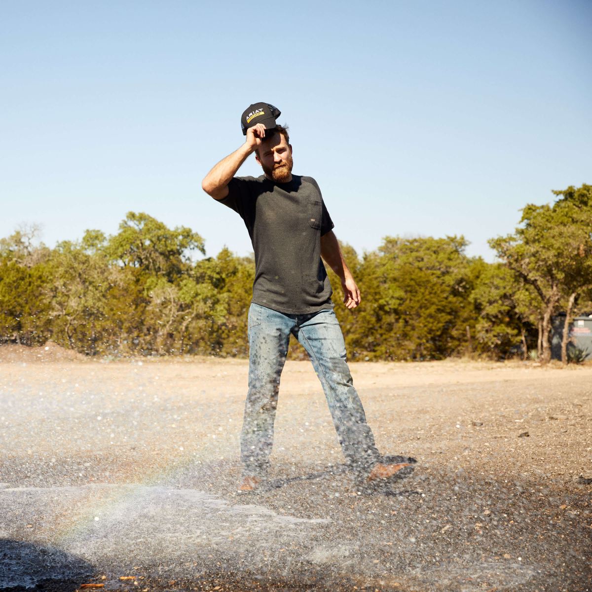 bottnar Ariat armeringsjärn m5 rak durastretch basic stapelbar jean med raka ben kantved män F0484499