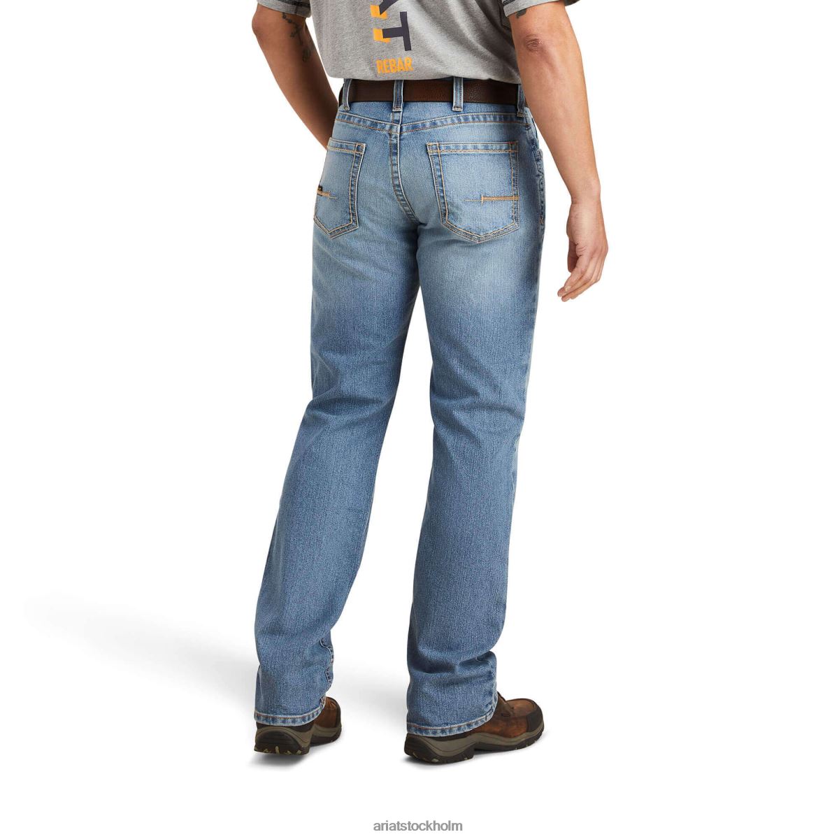 bottnar Ariat armeringsjärn m5 rak durastretch-kant jean med raka ben merced män F0484497