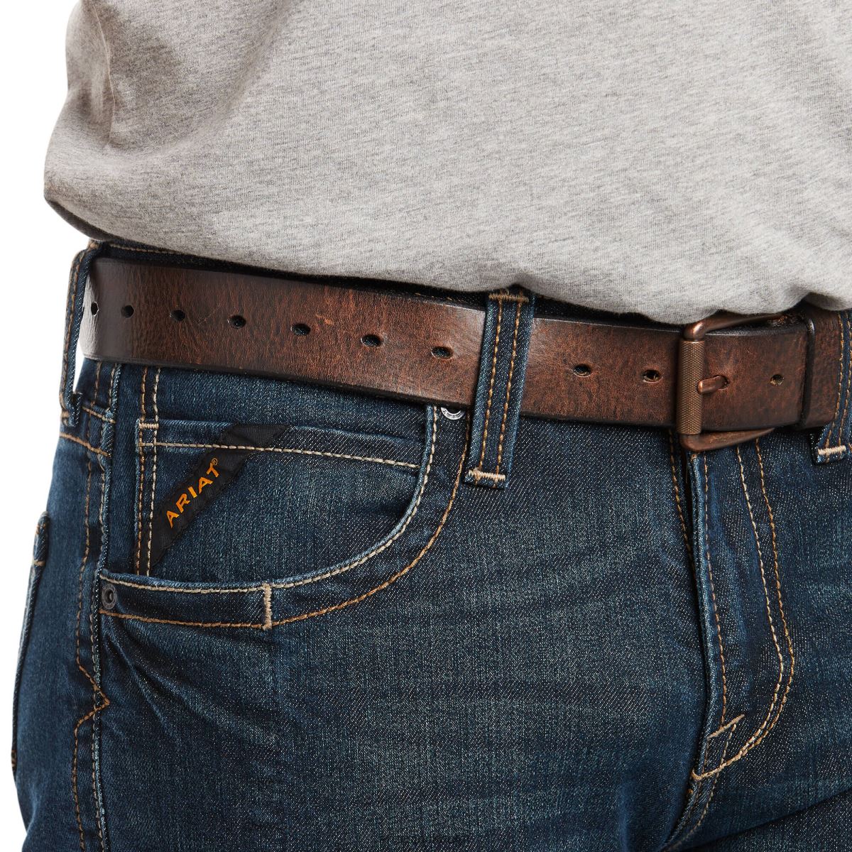 bottnar Ariat armeringsjärn m7 durastretch kant stapelbar jean med raka ben kropp män F04841729