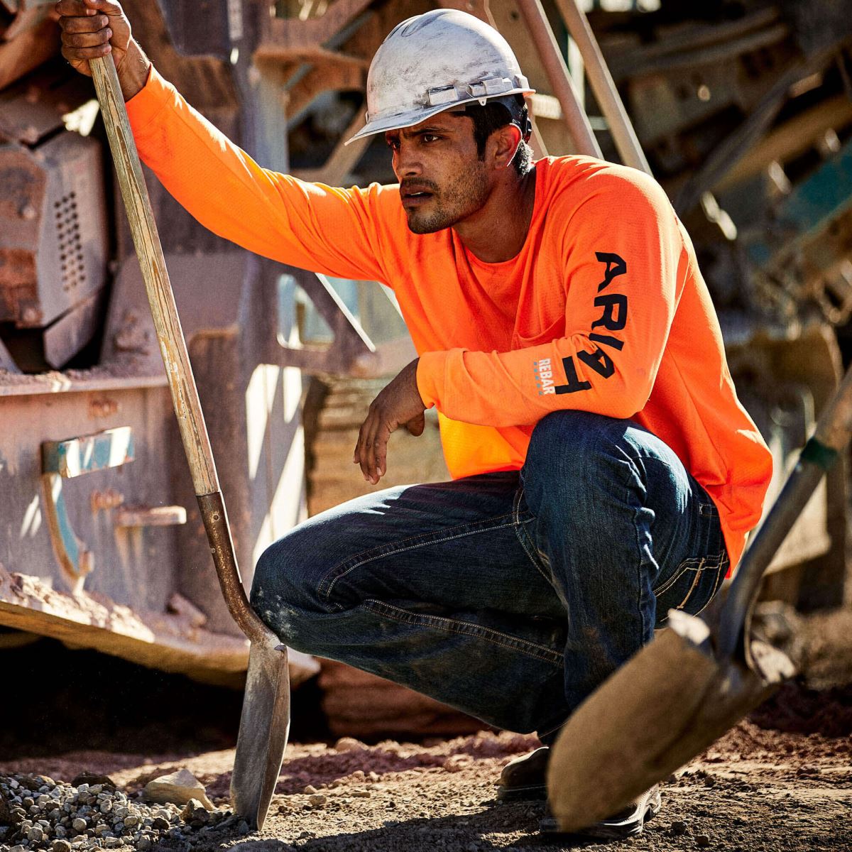 bottnar Ariat armeringsjärn m7 durastretch kant stapelbar jean med raka ben kropp män F04841729