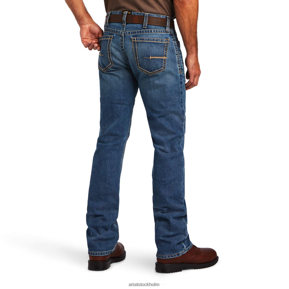 bottnar Ariat armeringsjärn m7 durastretch kant stapelbar jean med raka ben rico män F0484524