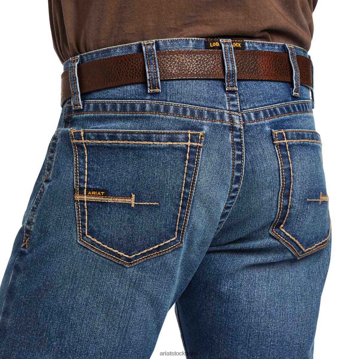 bottnar Ariat armeringsjärn m7 durastretch kant stapelbar jean med raka ben rico män F0484524