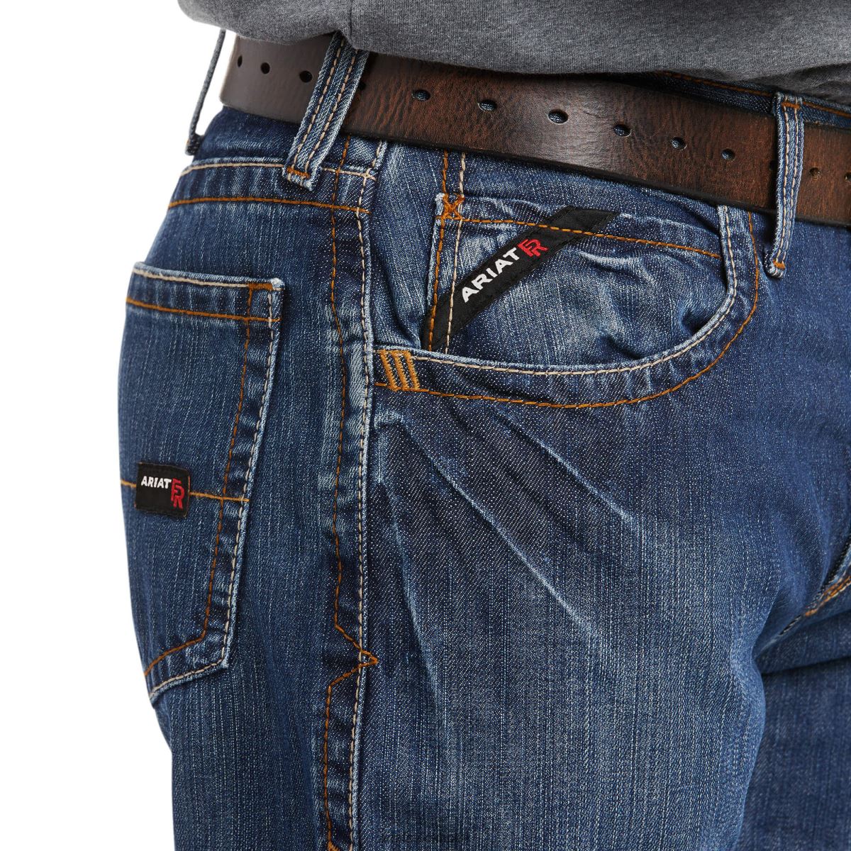 bottnar Ariat fr m3 löst stapelbara jeans med raka ben flinta män F04841703