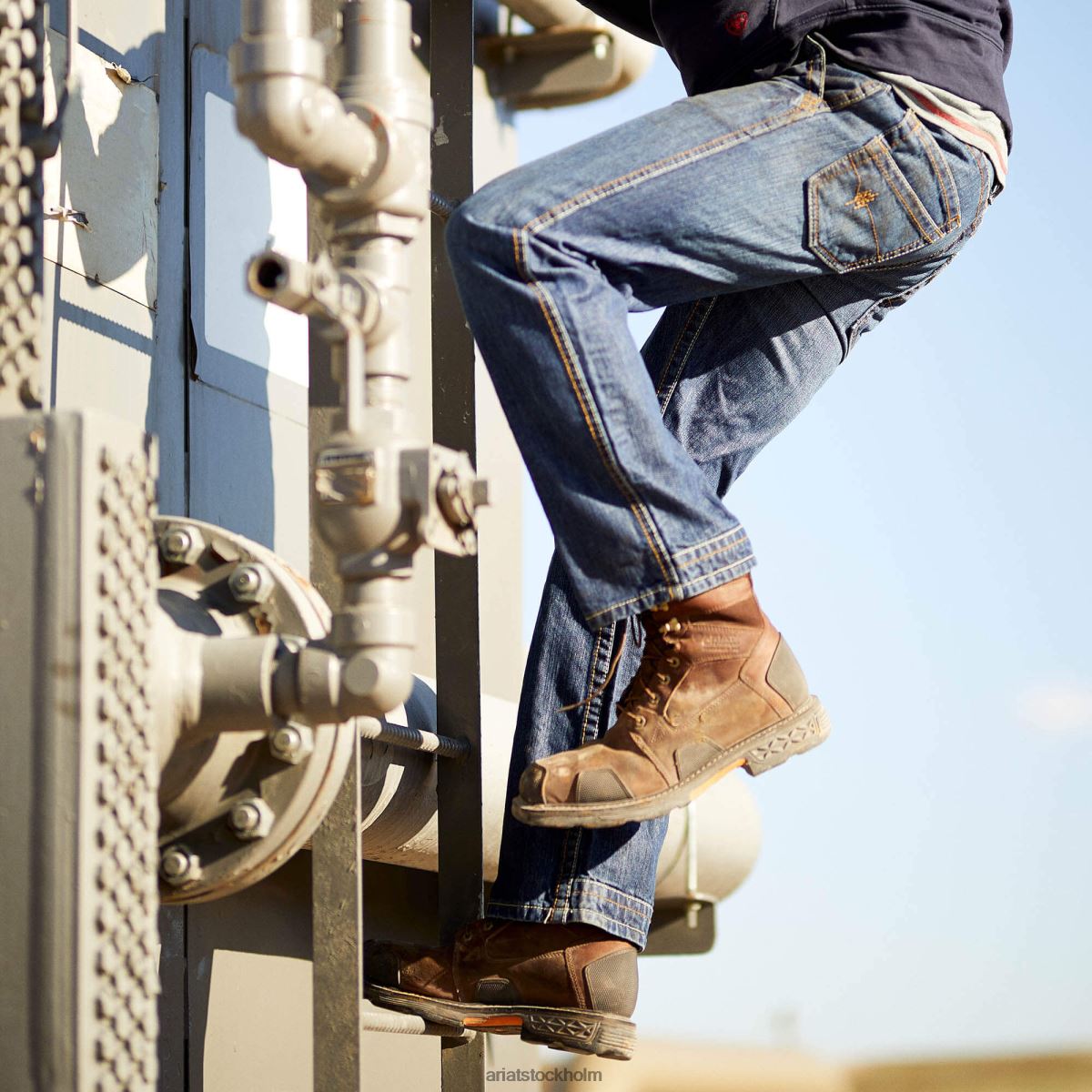 bottnar Ariat fr m4 avslappnad arbetshäst boot cut jean flinta män F04841686