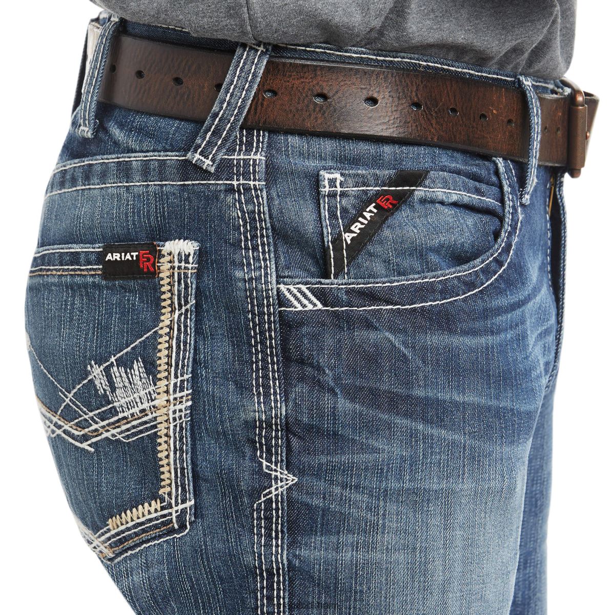 bottnar Ariat fr m4 avslappnad ridgeline boot cut jean glaciär män F0484493