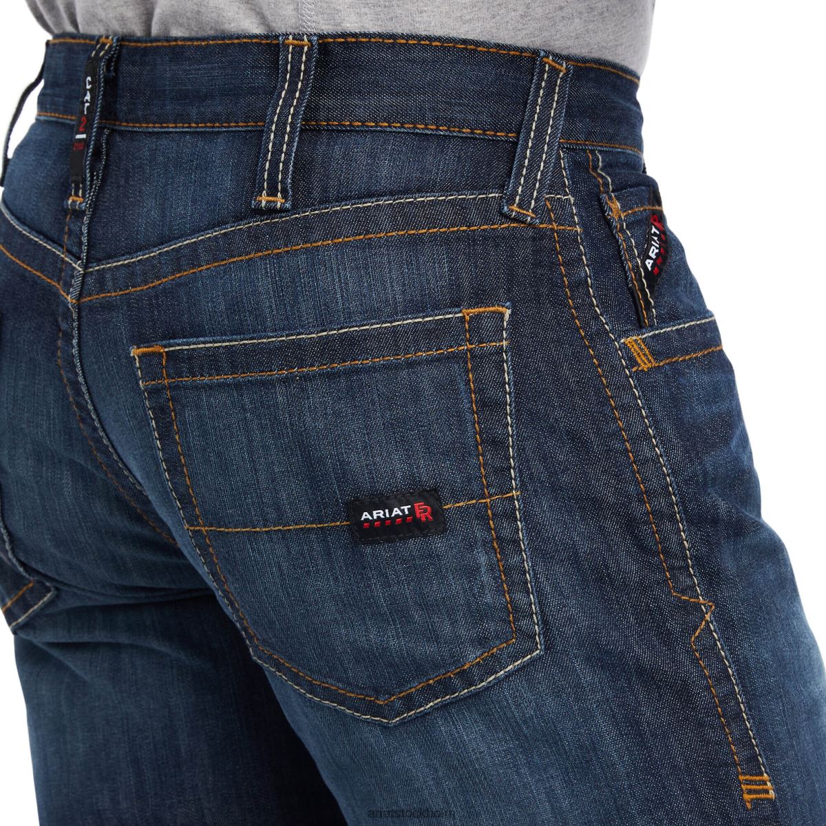 bottnar Ariat fr m5 rak duralight stretch basic jean med raka ben lassen män F04841696