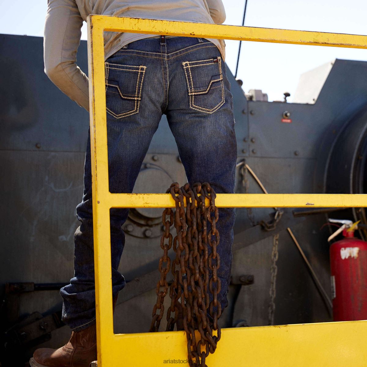 bottnar Ariat fr m5 rak durastretch truckee stapelbar jean med raka ben ryley män F04841704