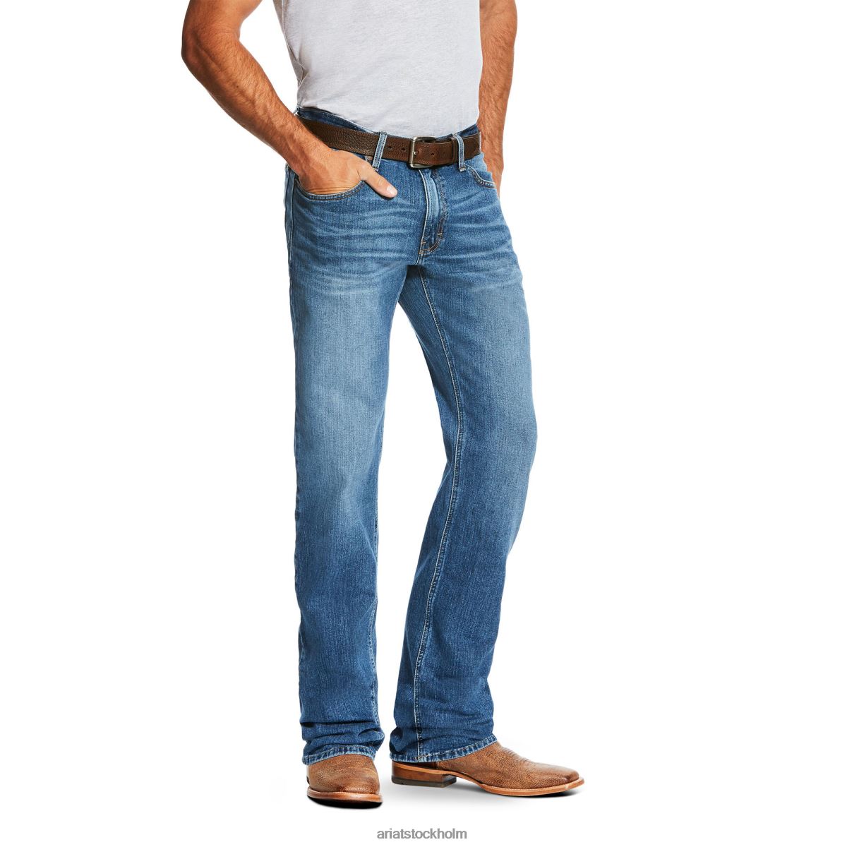 bottnar Ariat m2 avslappnad stretch jean med äldre kängor brandon män F0484478
