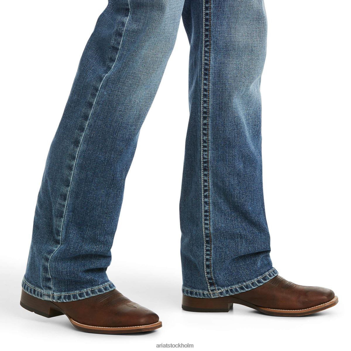 bottnar Ariat m5 slim stretch stillwell stapelbar jeans med raka ben fargo män F0484523