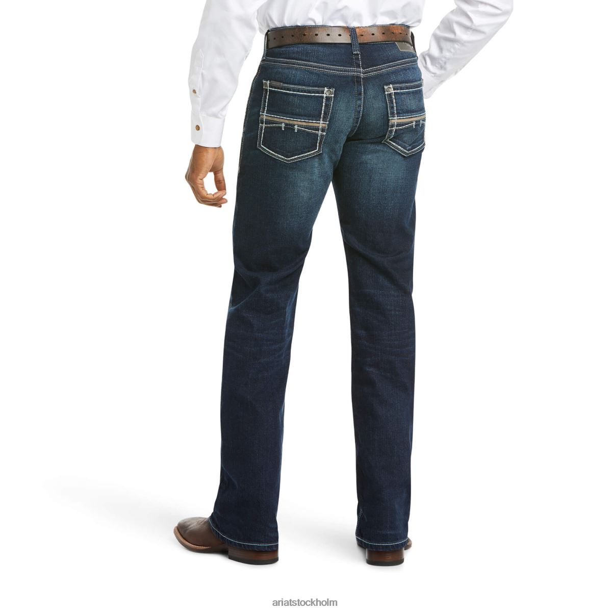 bottnar Ariat m5 smal stretch coltrane stapelbara jeans med raka ben näktergal män F0484513