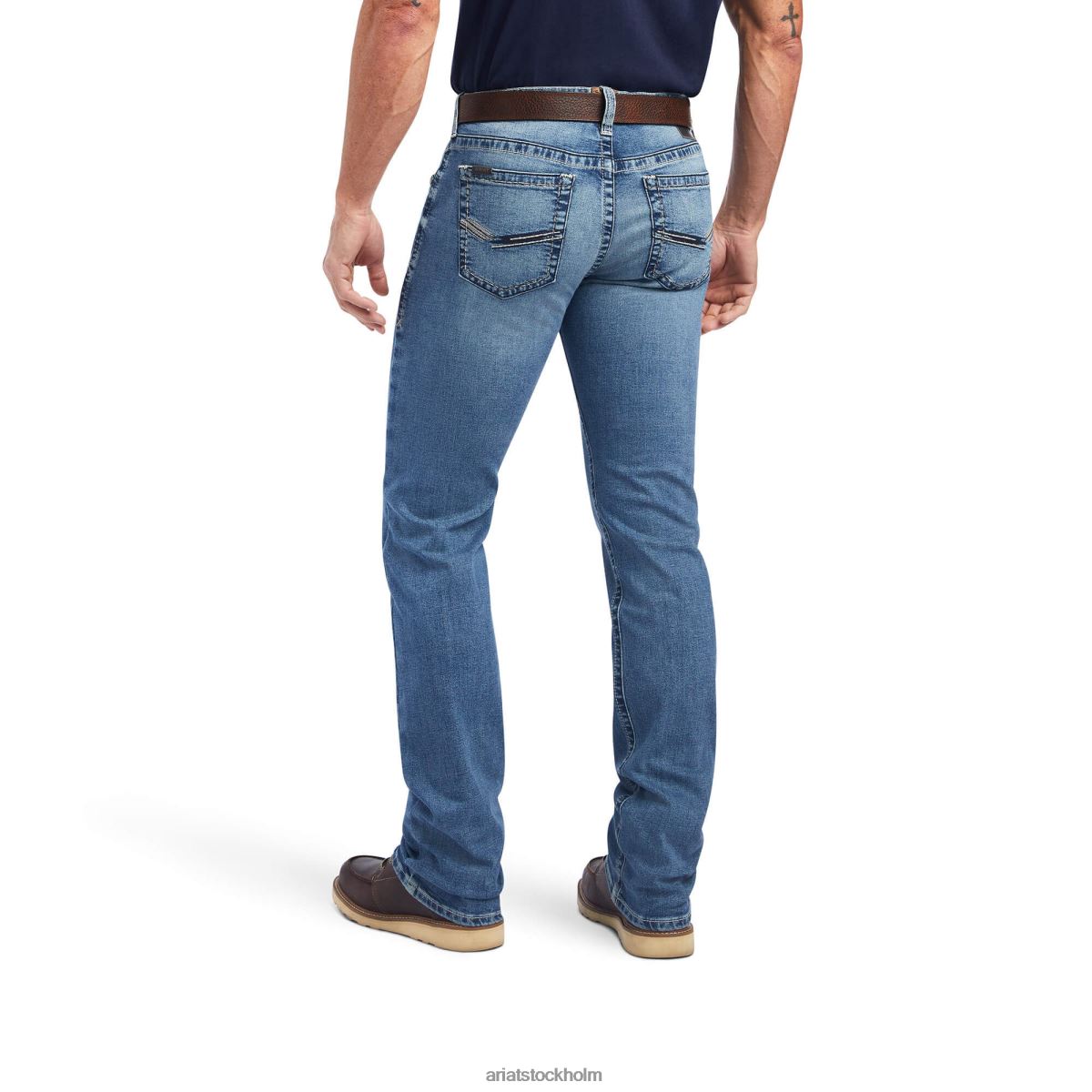bottnar Ariat m7 slim wesley straight jeans gaviota män F0484508