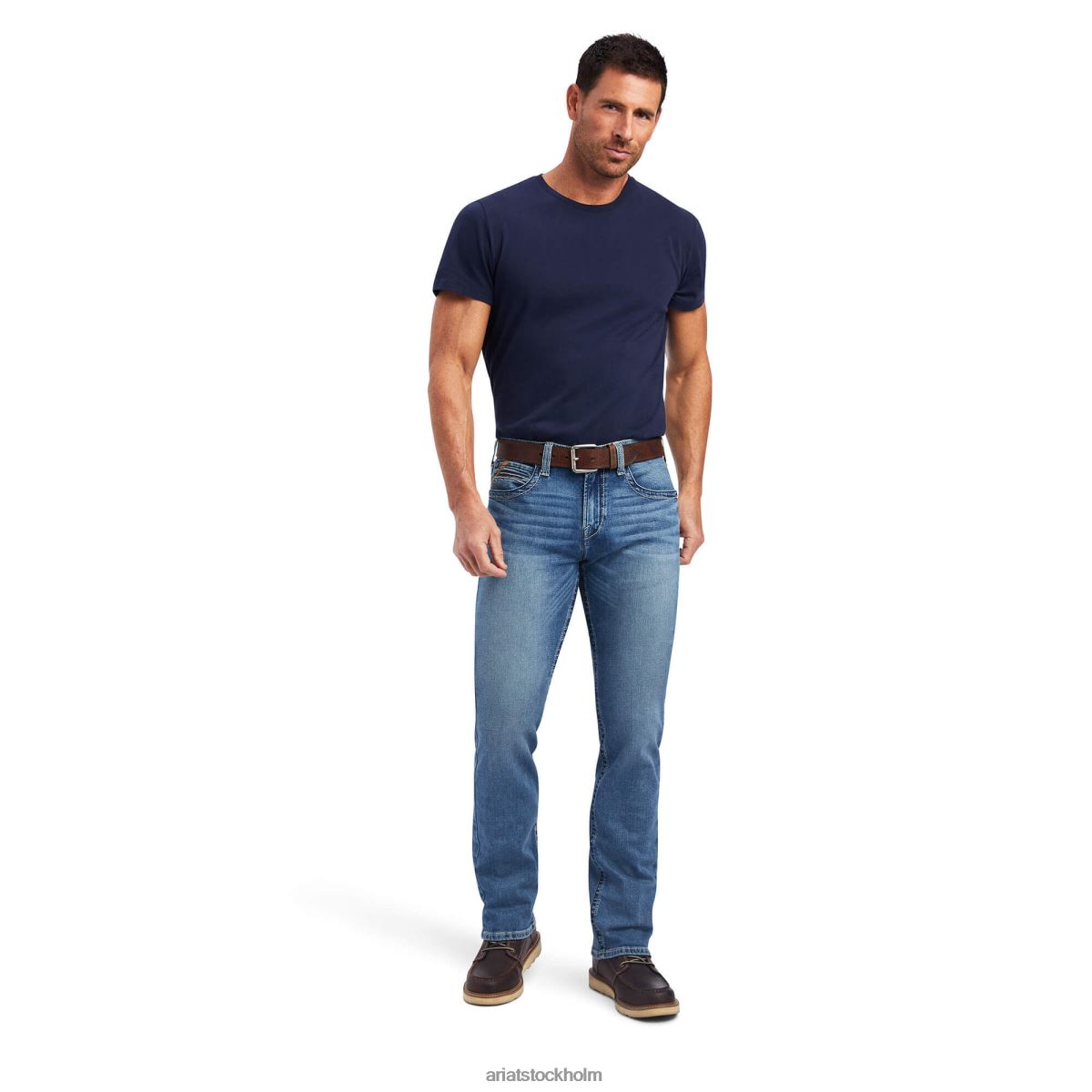 bottnar Ariat m7 slim wesley straight jeans gaviota män F0484508