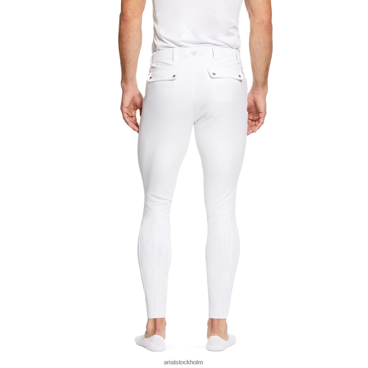 bottnar Ariat tri faktor grepp knä patch ridbyxa vit män F04841672