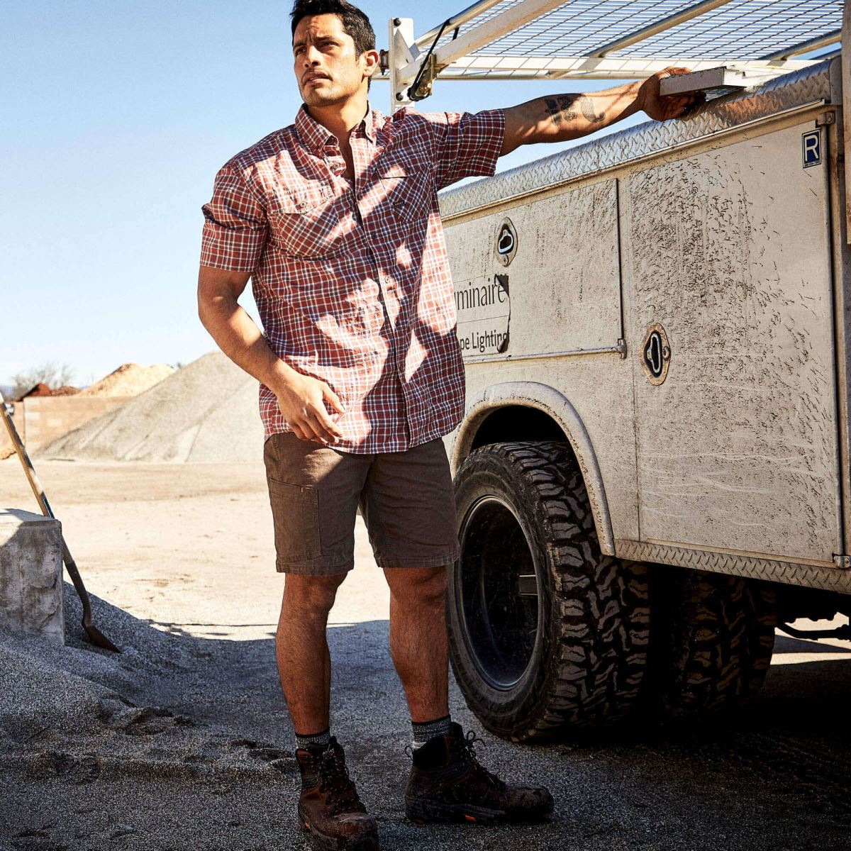 bottnar Ariat armeringsjärn durastretch gjort tuff kort gärdsmyg män F04841754