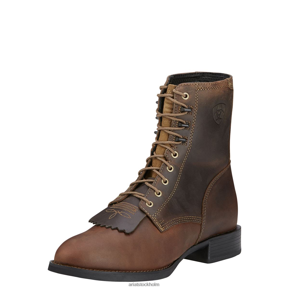 Skodon Ariat heritage lacer boot bedrövad brun män F048478