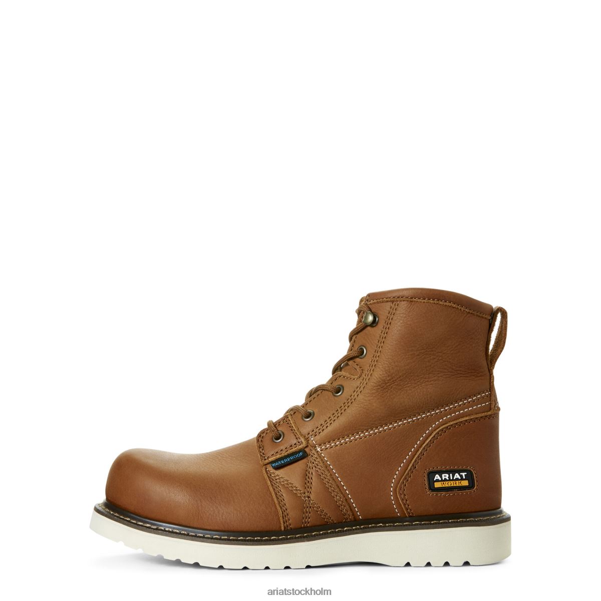 Skodon Ariat armeringskil 6\" vattentät arbetsstövel gyllene grizzly män F0484345