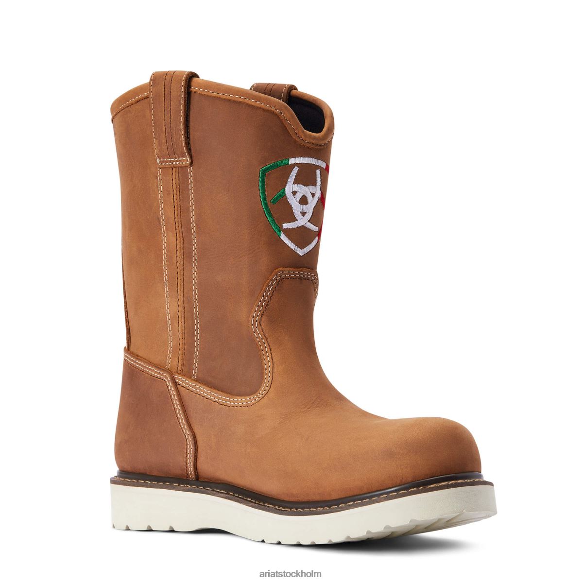 Skodon Ariat armeringskil orgullo mexicano vattentät arbetsstövel åldrad honung män F0484289