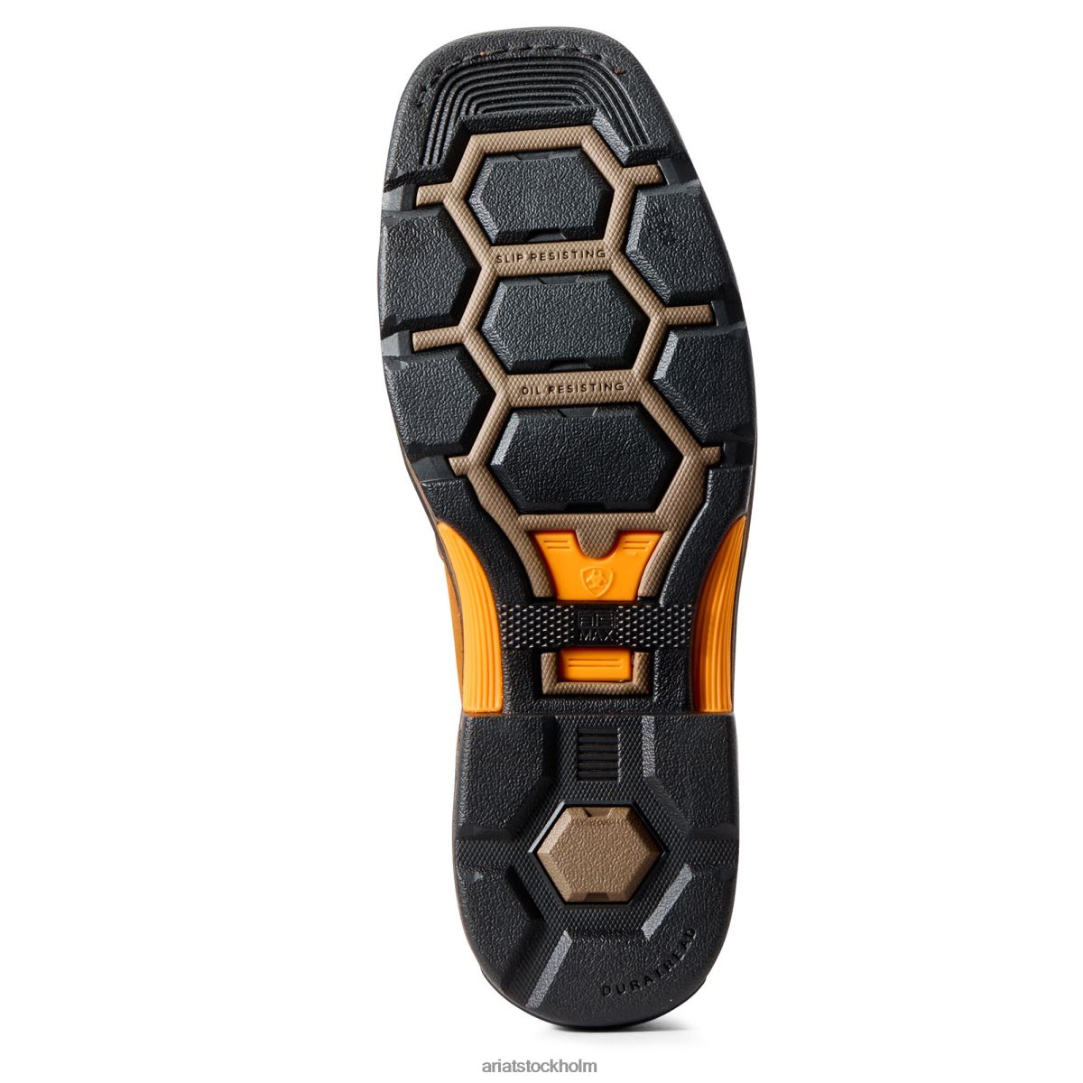 Skodon Ariat overdrive bred fyrkantig tå komposittå arbetsstövel alamo brun män F0484316