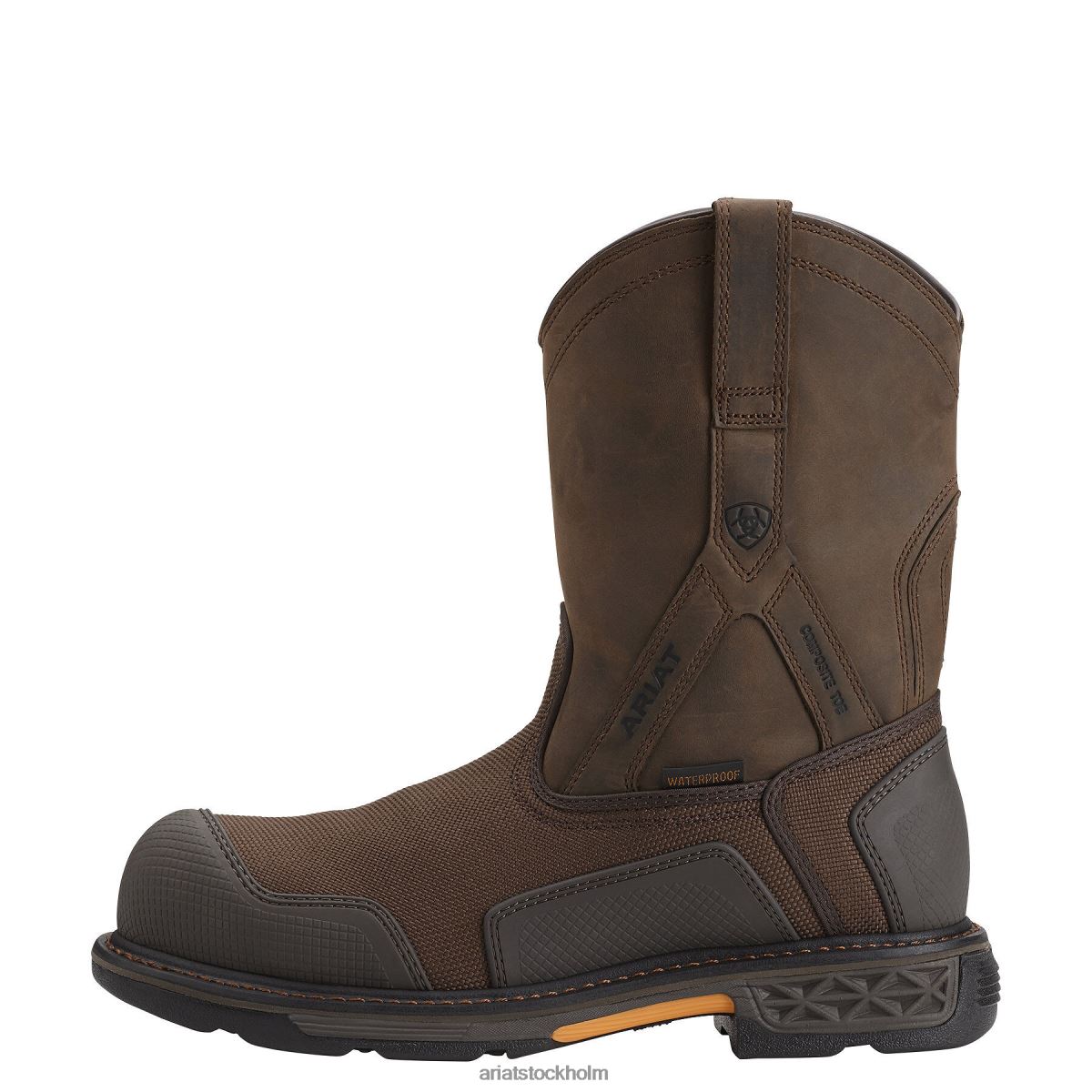 Skodon Ariat overdrive xtr vattentät komposittå arbetsstövel brunt vävt män F0484272