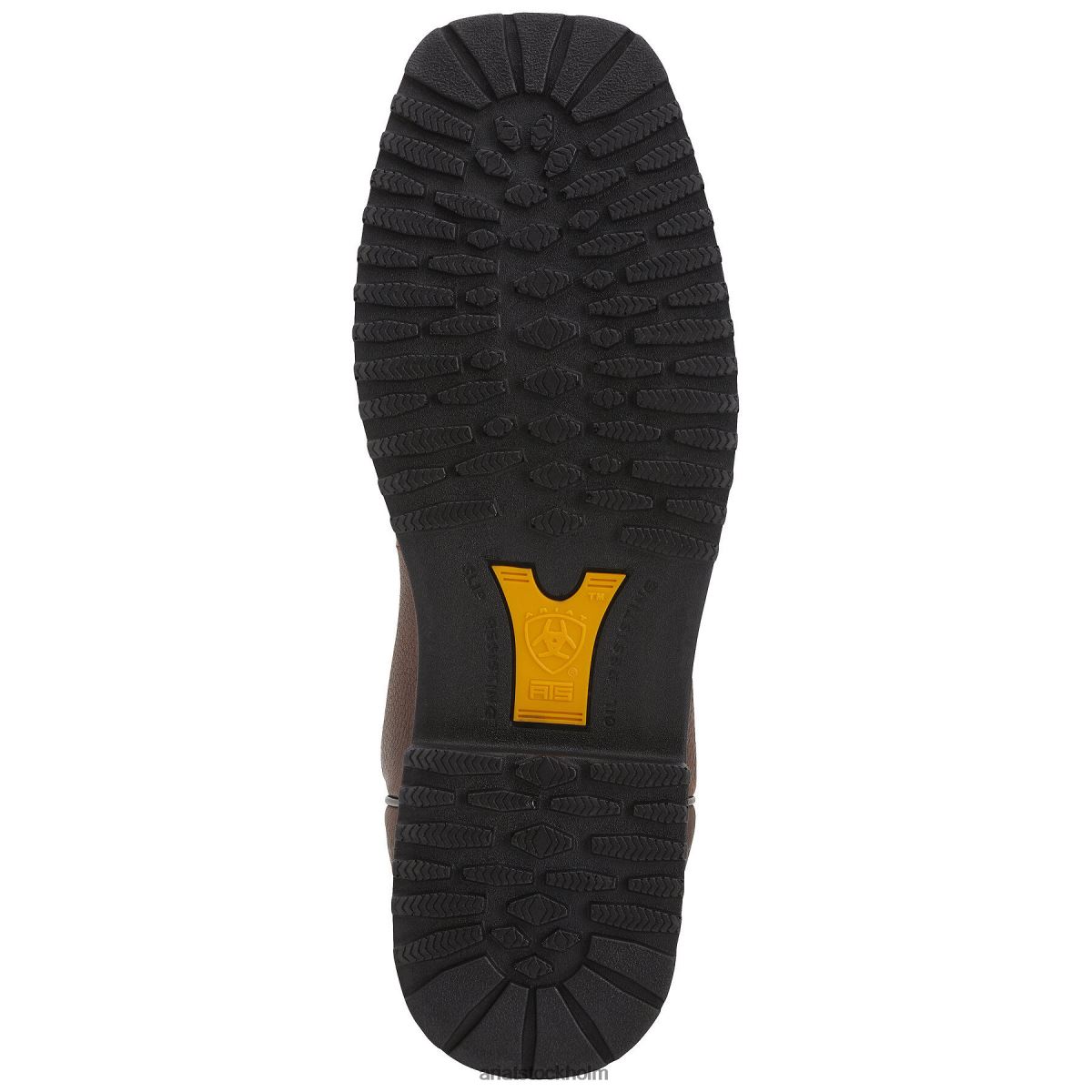 Skodon Ariat rigtek bred fyrkantig tå vattentät komposittå arbetsstövel oljad brun män F0484252