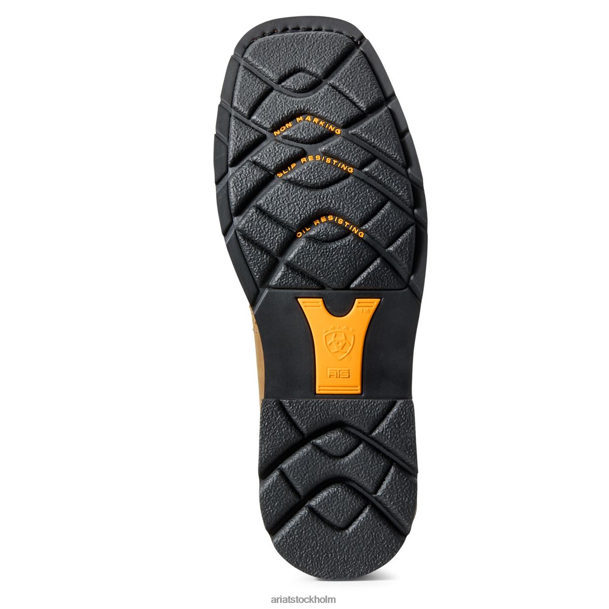 Skodon Ariat sierra bred fyrkantig tå arbetsstövel i ståltå åldrad bark män F0484260