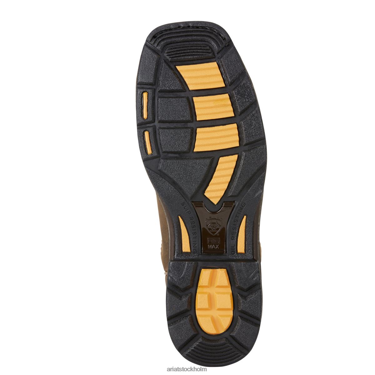 Skodon Ariat workhog bred fyrkantig tå 400g vattentät 400g komposittå arbetsstövel rågbrun män F0484339