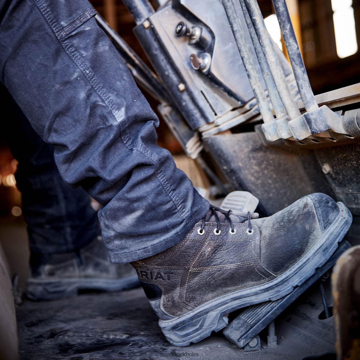 Skodon Ariat workhog xt 8\" sidodragkedja vattentät arbetsstövel i koltå brunbrun män F0484308