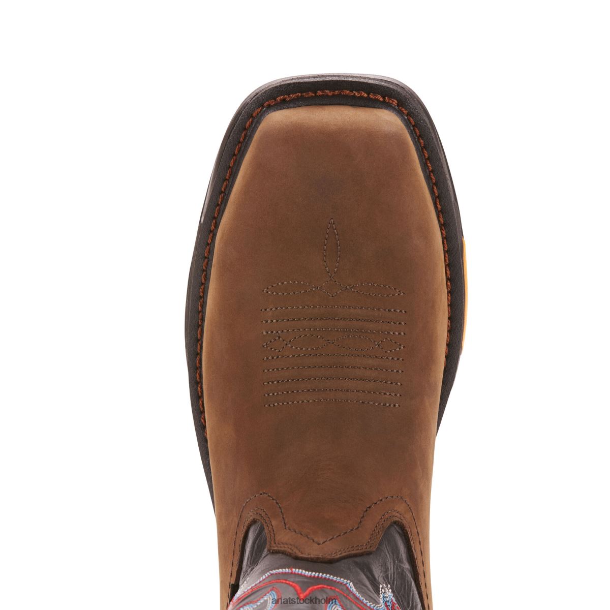 Skodon Ariat workhog xt vattentät koltå arbetsstövel oljig distressed brun män F0484332