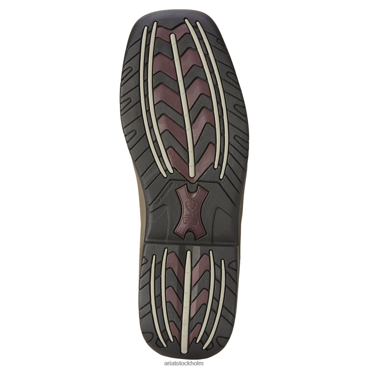 Skodon Ariat terräng bred fyrkantig tå arbetsstövel i ståltå bedrövad brun män F0484168