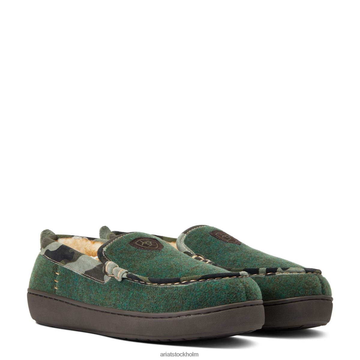 Skodon Ariat förlorad lake mockasin toffel loden män F0484464