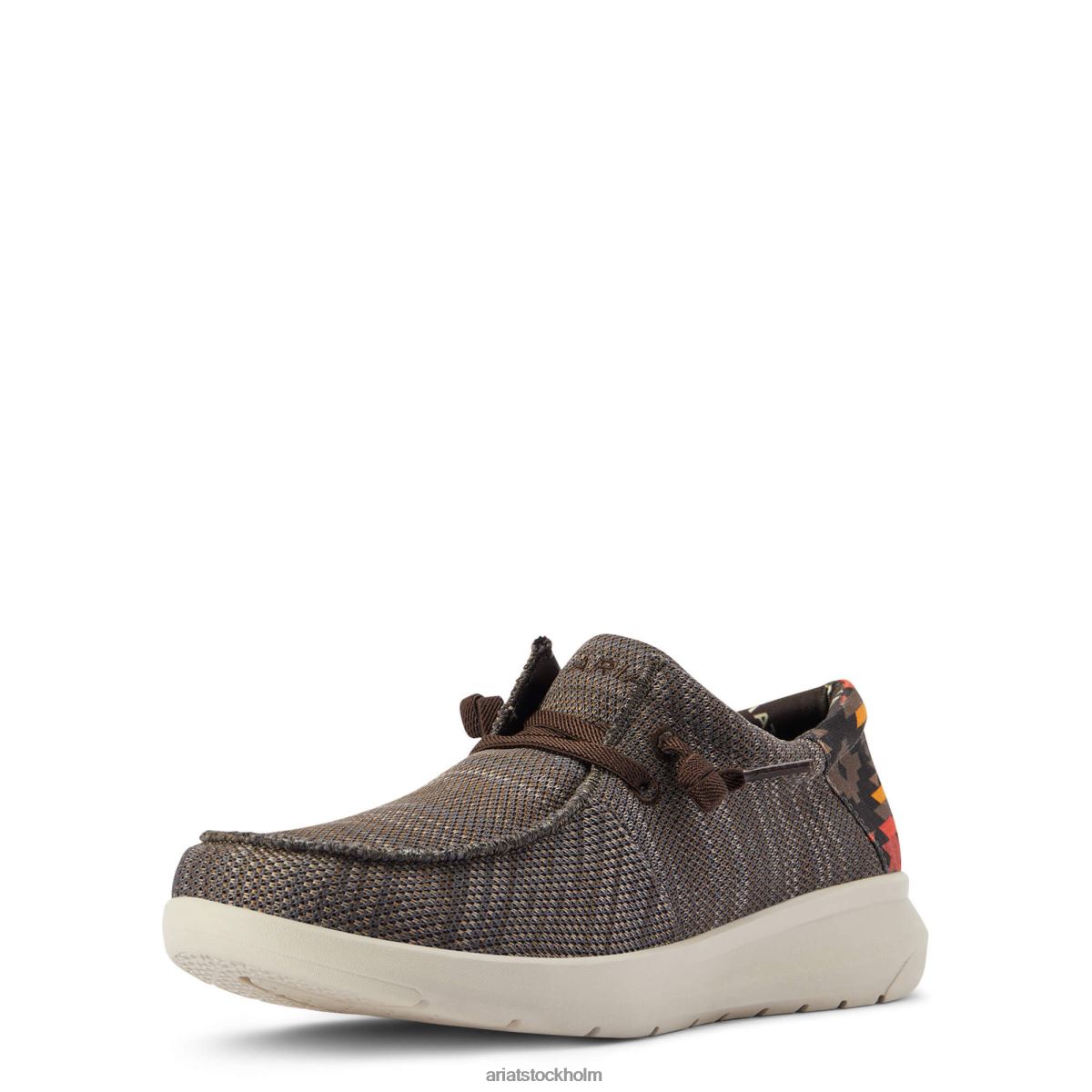 Skodon Ariat hej 1 ljungbrun/röd sydvästtryck män F0484420