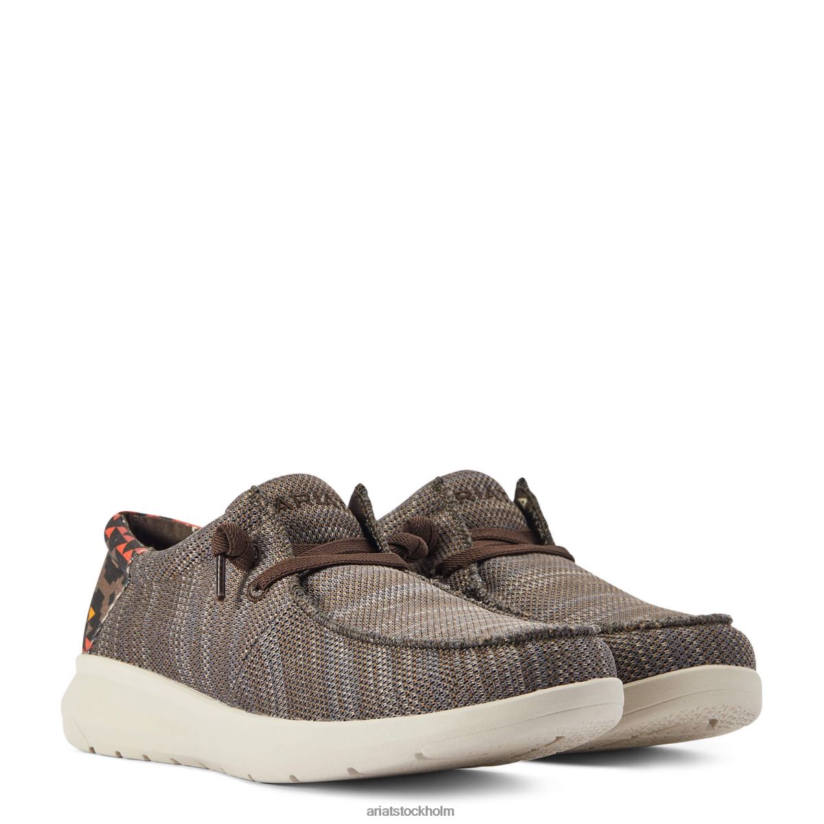 Skodon Ariat hej 1 ljungbrun/röd sydvästtryck män F0484420