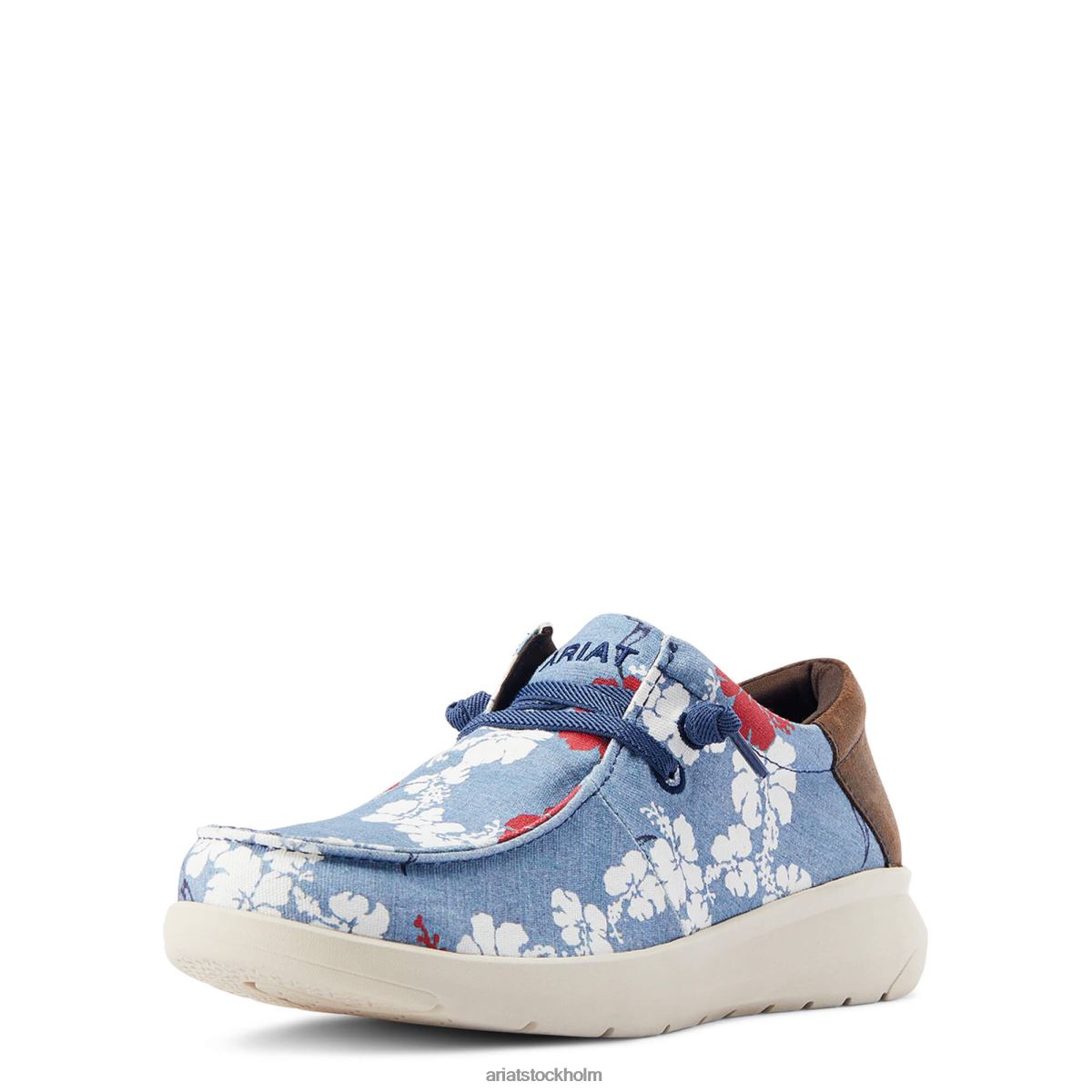 Skodon Ariat hilo western aloha röd vit och blå pareau prin män F0484452