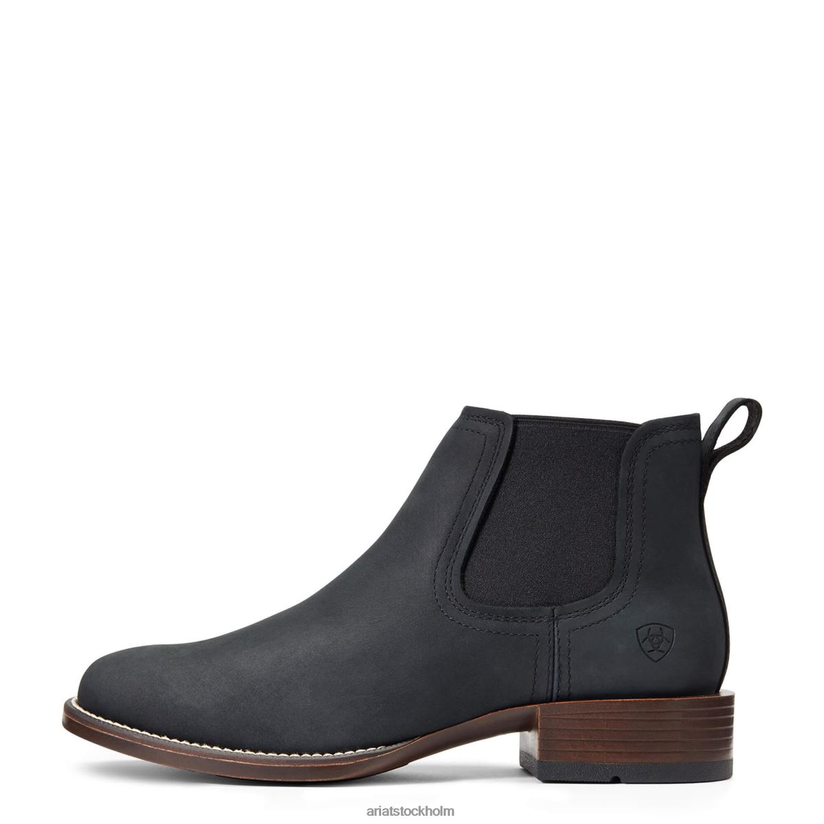 Skodon Ariat booker västernstövel med ultrarund tå den svart män F0484147