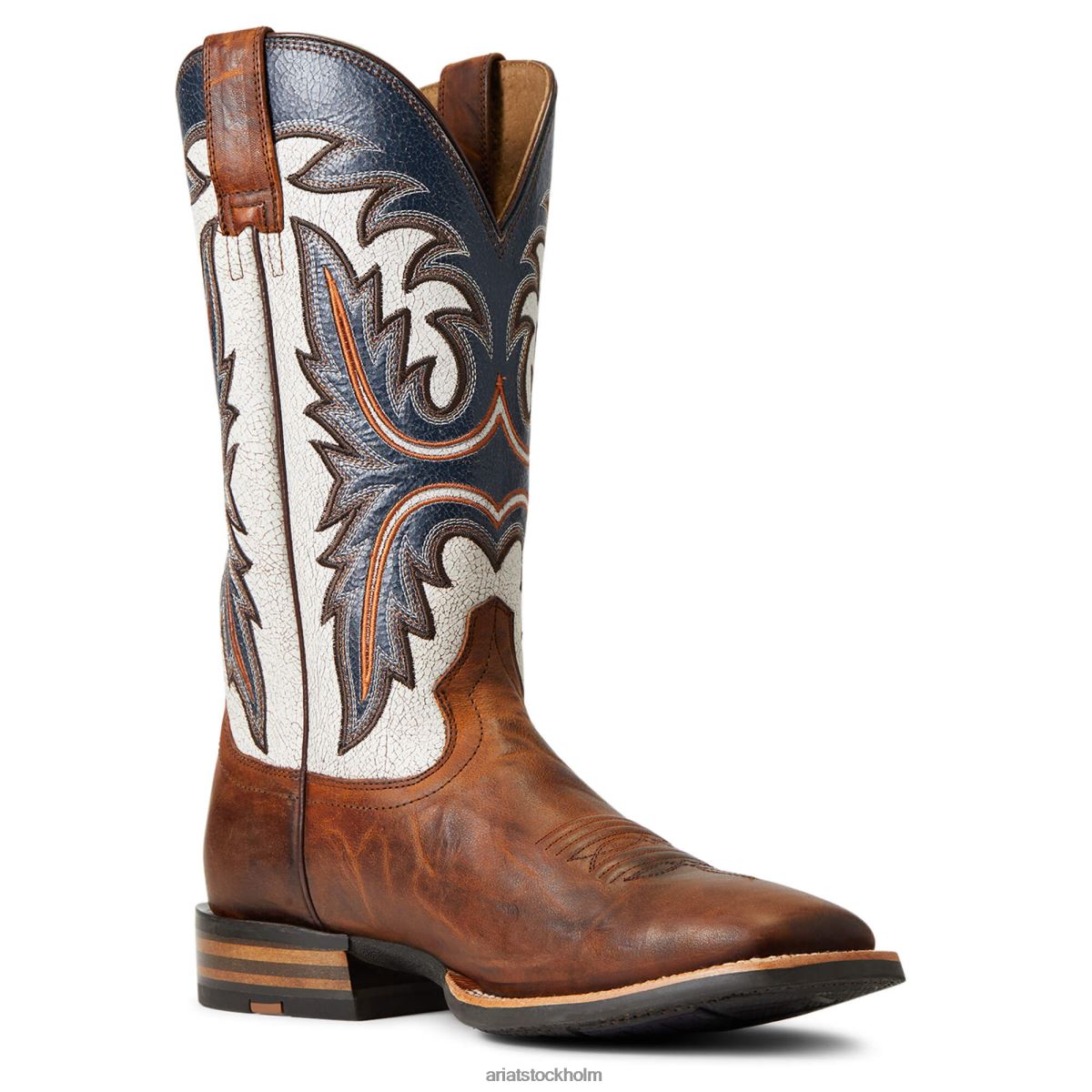 Skodon Ariat brushrider western stövel penny brun män F048450