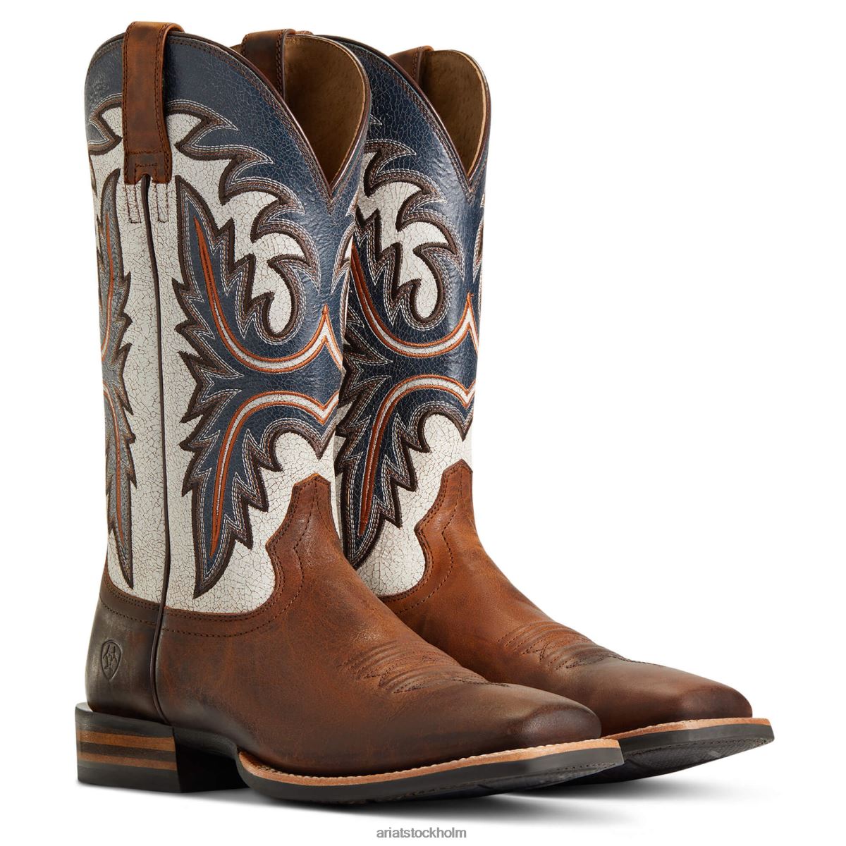 Skodon Ariat brushrider western stövel penny brun män F048450