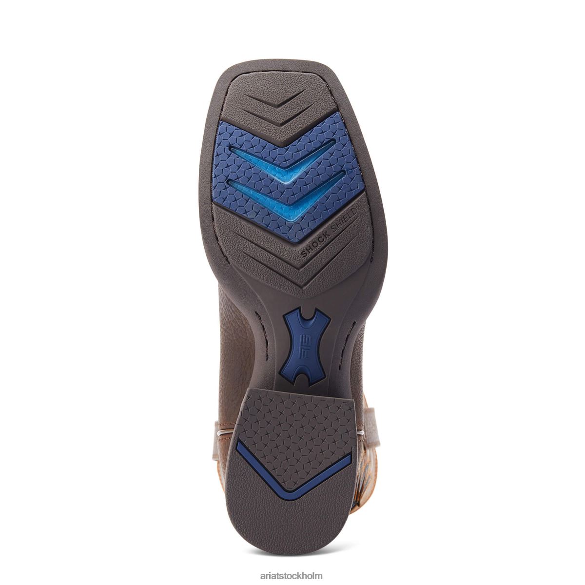 Skodon Ariat cowpuncher venttek western stövel mörkbrun män F048433