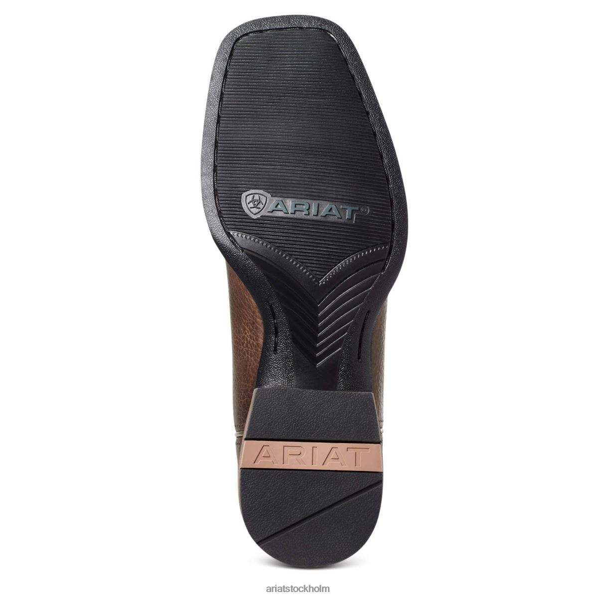 Skodon Ariat everlite vapor westernstövel ranch brun män F048456