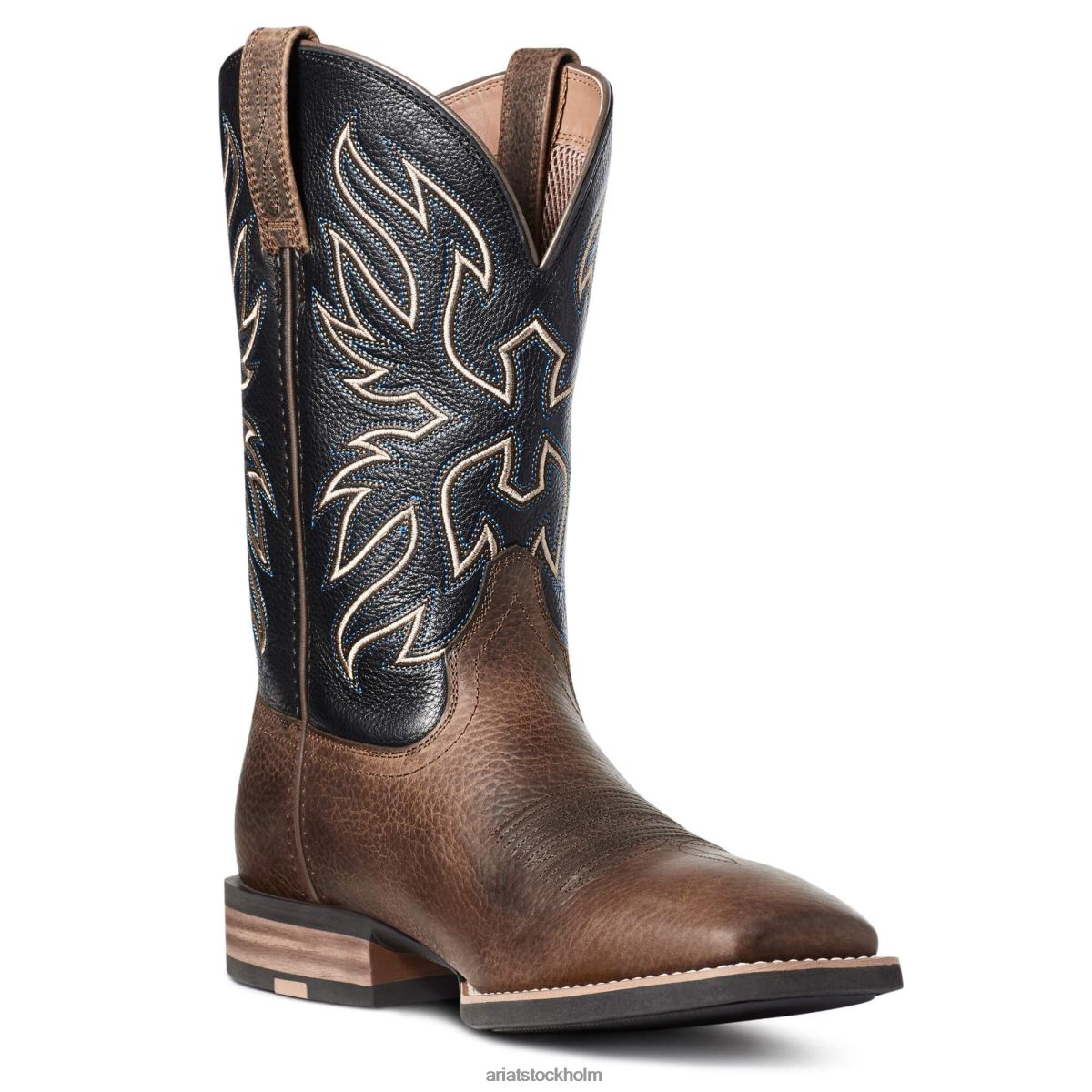 Skodon Ariat everlite vapor westernstövel ranch brun män F048456