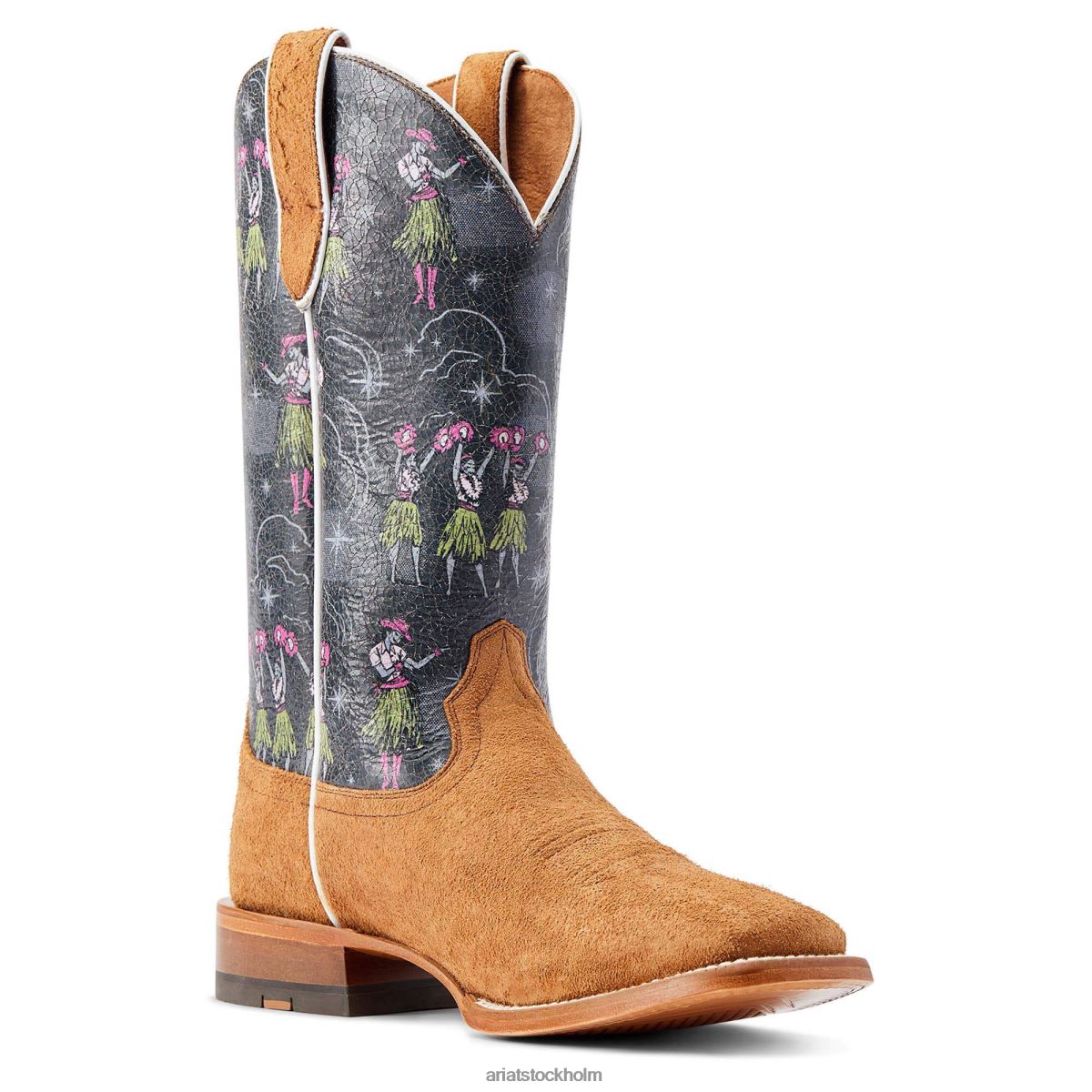Skodon Ariat frontier western aloha western boot rostiga män F0484215