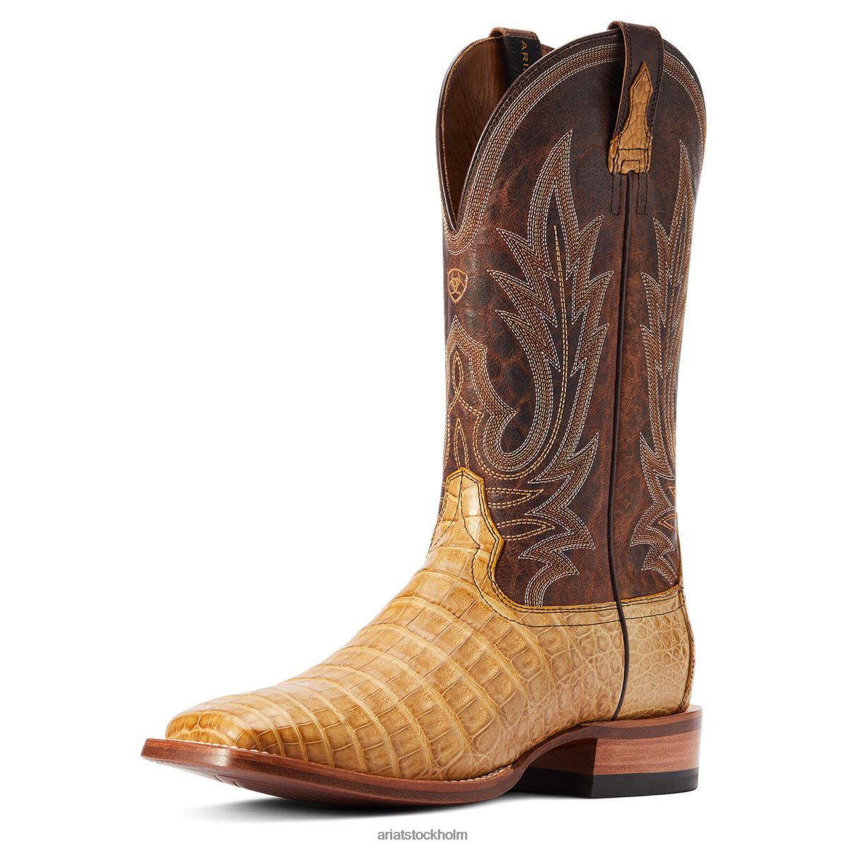 Skodon Ariat gunslinger western stövel honeycomb kajman mage män F0484134
