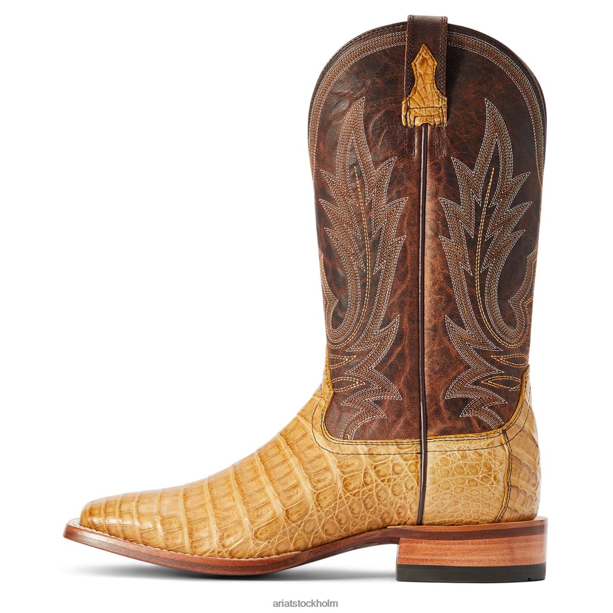 Skodon Ariat gunslinger western stövel honeycomb kajman mage män F0484134