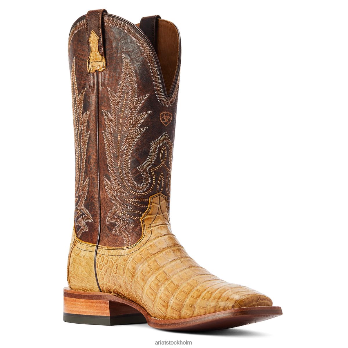 Skodon Ariat gunslinger western stövel honeycomb kajman mage män F0484134