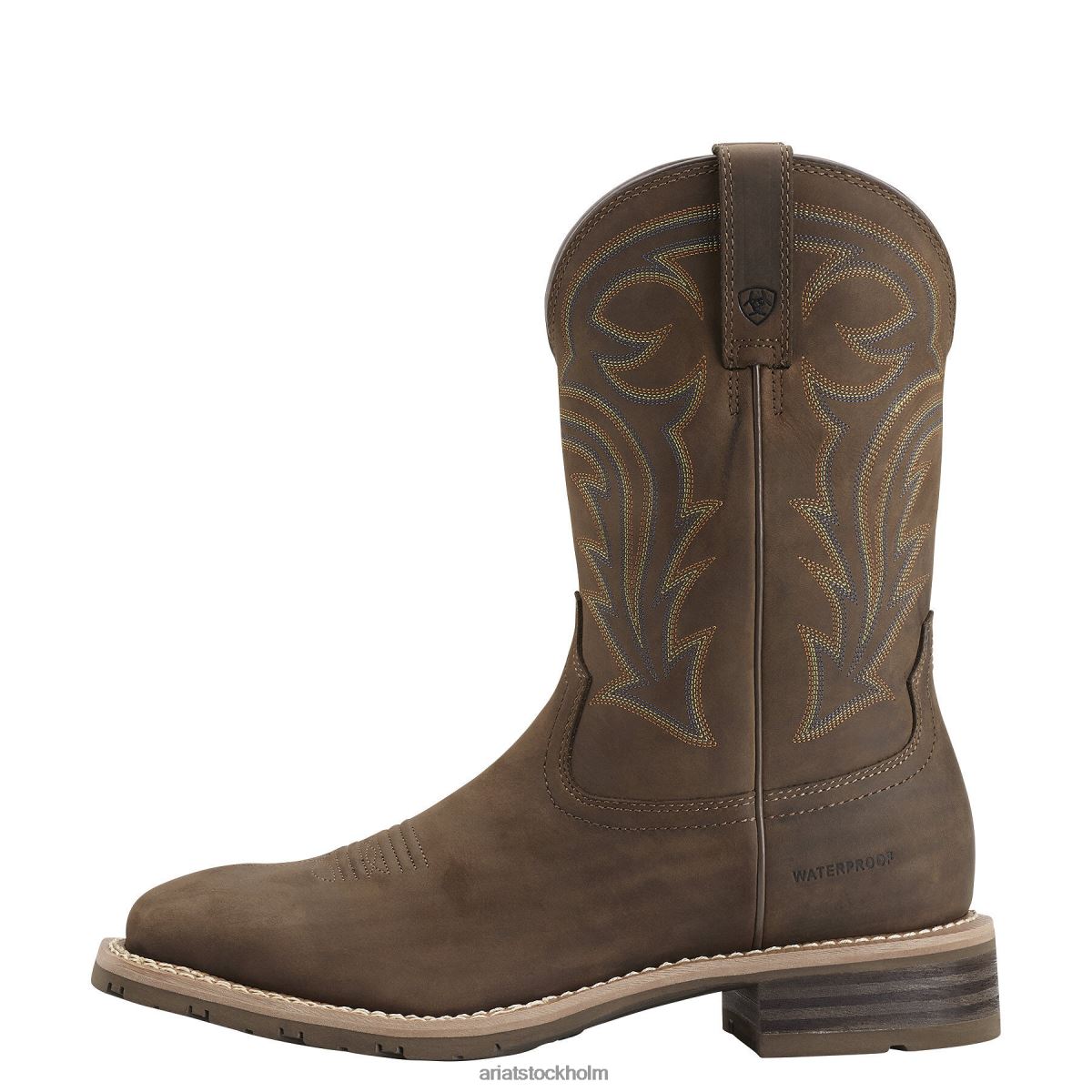 Skodon Ariat hybrid rancher vattentät westernstövel oljig distressed brun män F048451