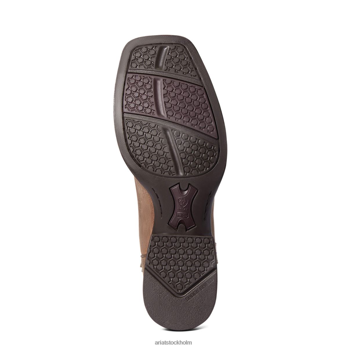 Skodon Ariat layton western stövel äkta brun män F0484119