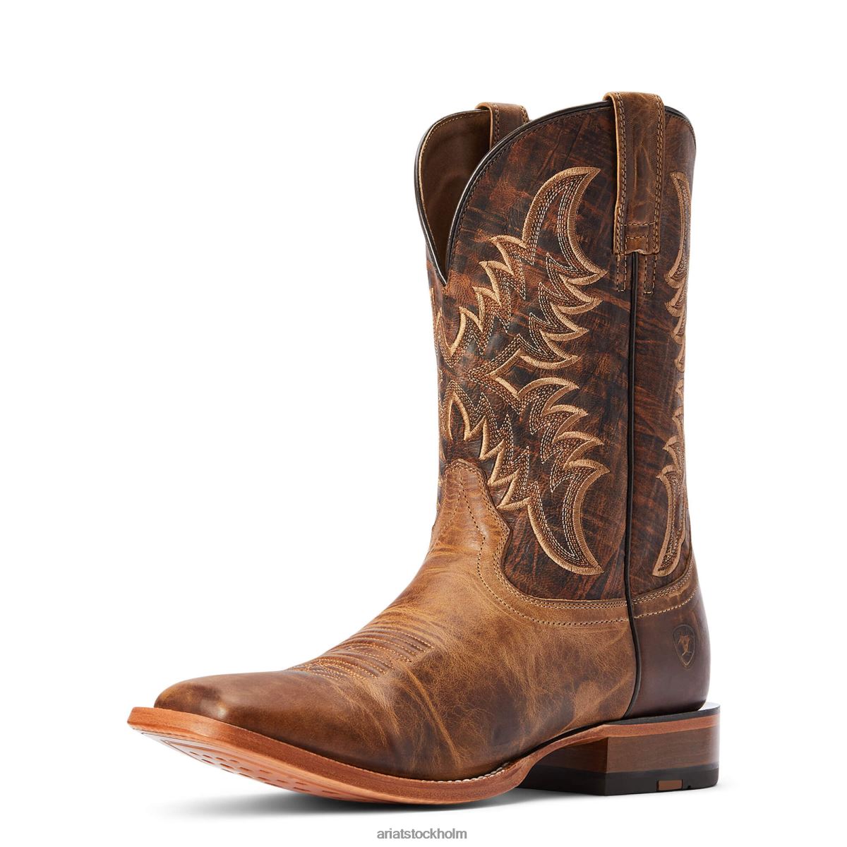 Skodon Ariat point ryder western stövel torr creek tan män F04849