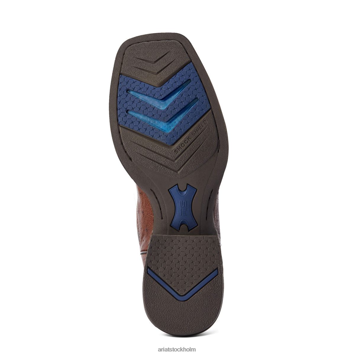 Skodon Ariat räkning västerländsk stövel mörk tabac slät fjäder struts män F0484166